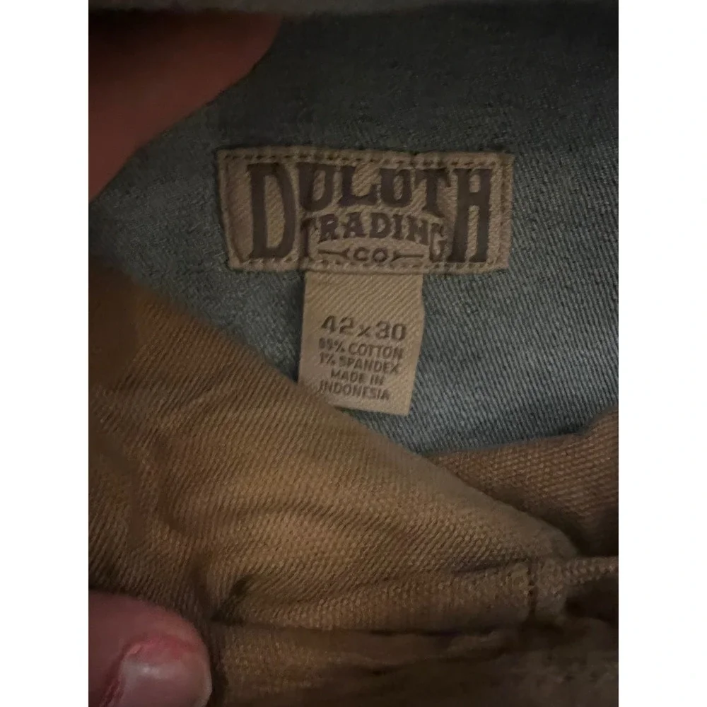 Duluth Trading‎ Co Flex Ballroom Jeans Mens 42x30 Dark Wash Straight Leg Denim